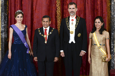 Gala Dinner zu Ehren des peruanischen Präsidenten Humala in Madrid