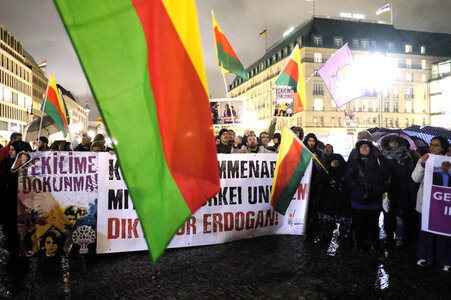 Kurdenprotest in Berlin