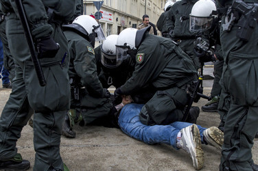 Pegida Demonstration, Wuppertal
