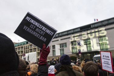 Mahnwache für die Pariser Terroropfer, Berlin