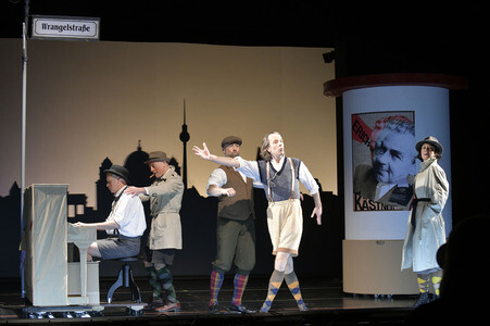 Theaterprobe 'Erich und die Detektive' in Berlin