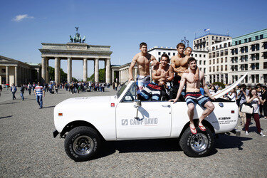 Open Air-Fashionshow des Menswear-Labels Camp David, Berlin