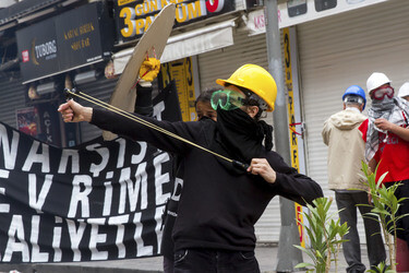 Maidemonstration in Istanbul