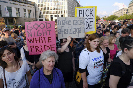 Solidaritästdemo 'Berlin stands with Charlottesville' in Berlin