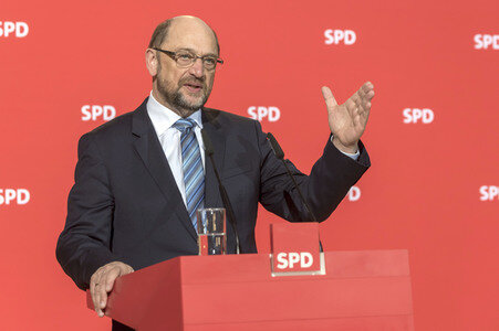 SPD-Pressekonferenz zu den Koalitionsverhandlungen in Berlin