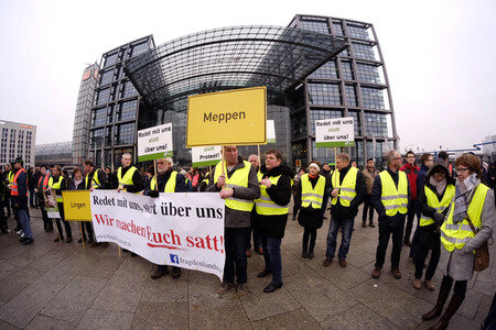 Demonstration 'Wir haben es Satt!' in Berlin