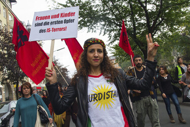 'Berlin ist Kobane' Demonstration, Berlin