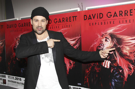 Pressekonferenz mit David Garrett in Hamburg