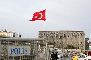 Absperrung des Taksim Platzes, Istanbul