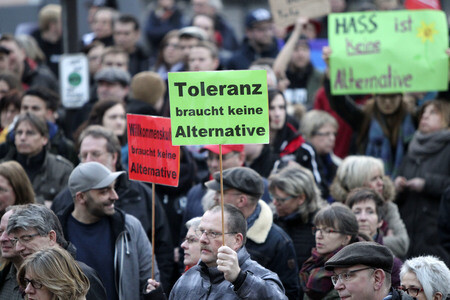 Afd Wahlkampf-Abschlussveranstaltung in Neuwied