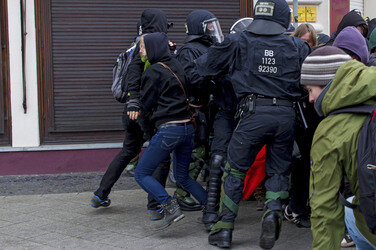 'Cottbus nazifrei' Demonstration, Cottbus