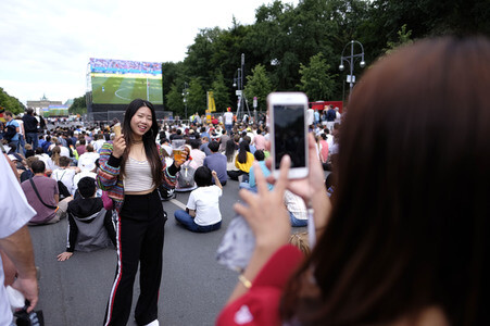 FIFA WM Public Viewing Deutschland gegen Südkorea in Berlin