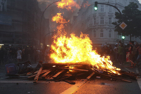 G20 Demonstration und Ausschreitungen im Schanzenviertel in Hamburg