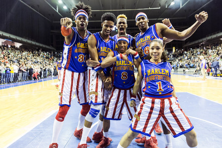 Basketballspiel Harlem Globetrotters vs. World All Stars in Berlin