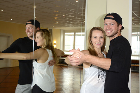 Tanz-Training für die Show 'Stepping Out'