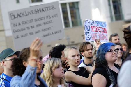 Solidaritästdemo 'Berlin stands with Charlottesville' in Berlin