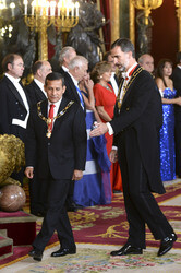 Gala Dinner zu Ehren des peruanischen Präsidenten Humala in Madrid