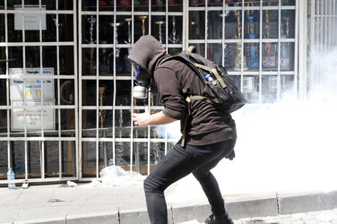 Maidemonstration in Istanbul