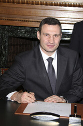 Vitali Klitschko im Rathaus Hamburg