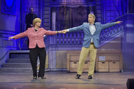 Theaterprobe 'Miss Merkel - Mord in der Uckermark' in Berlin