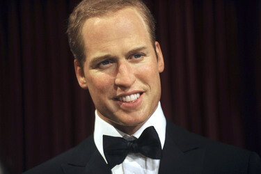 Wax Figuren der britischen Royals bei Madame Tussauds, New York