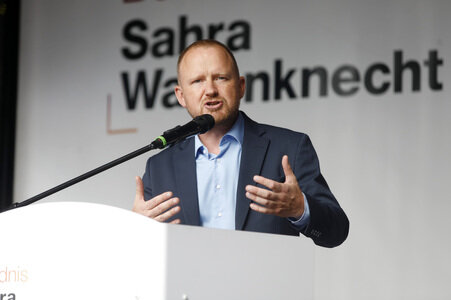 Wahlkampfveranstaltung des BSW in Duisburg