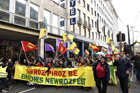 Kurden-Demonstration in Frankfurt