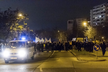 Nazidemo in Marzahn, Berlin