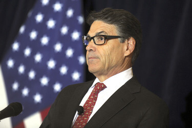 Vorwahlkampfveranstaltung von Rick Perry in New York