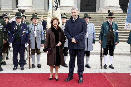 Besuch von Königin Silvia von Schweden in München