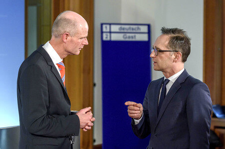 Pressekonferenz von Heiko Maas und Stef Blok in Berlin