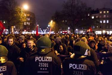 Demonstration am Oranienplatz, Berlin