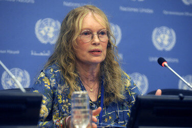 Mia Farrow Pressekonferenz, New York