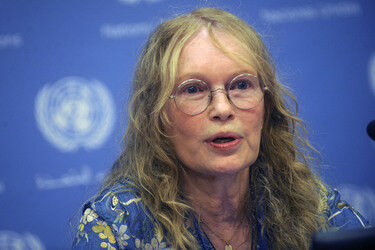 Mia Farrow Pressekonferenz, New York