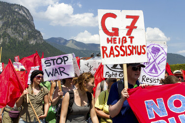 G7 Gipfel auf Schloss Elmau in Bayern
