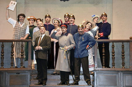 Theaterprobe 'Der Hauptmann von Köpenick' in Berlin