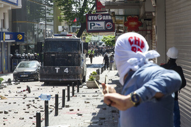 Maidemonstration in Istanbul