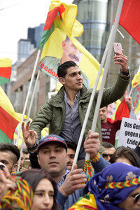Kurden-Demonstration in Frankfurt