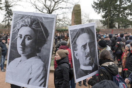 99. Jahrestag der Ermordung von Rosa Luxemburg und Karl Liebknecht in Berlin