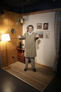 Präsentation der Horst Schlämmer Wachsfigur in einem neuen, eigens gestalteten Set in Berlin