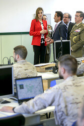 Königin Letizia besucht die Artillerie Militärakademie, Segovia