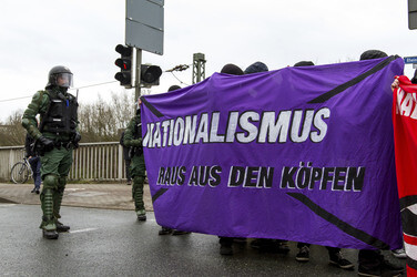 Gedenkkundgebung für Punker Thomas 'Schmuddel' Schulz, Dortmund