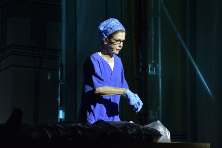 Theaterprobe 'Miss Merkel - Mord in der Uckermark' in Berlin