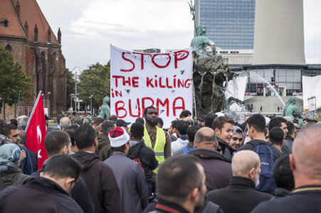 Muslimen Demonstration in Berlin