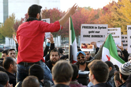 Demo gegen Putin in Berlin