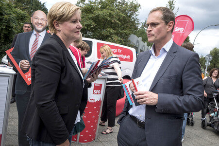 Straßenwahlkampf zur Bundestagswahl in Berlin