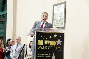 Christoph Waltz erhält einen Stern auf dem Hollywood Walk of Fame, Los Angeles