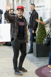 Ankunft von Josh Hutcherson auf dem San Sebastian Film Festival 2014