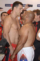 Wiegen zum Kampf Klitschko vs. Leapi, Mülheim an der Ruhr