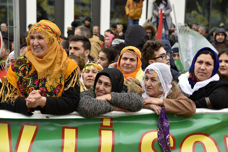 Kurden-Demonstration in Frankfurt